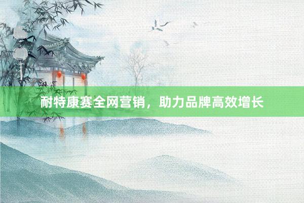 耐特康赛全网营销，助力品牌高效增长